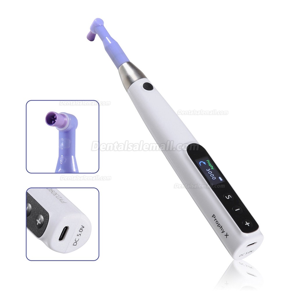 Electric Dental Cordless Hygiene Prophy Handpiece 360° Swivel 6-speed Settings